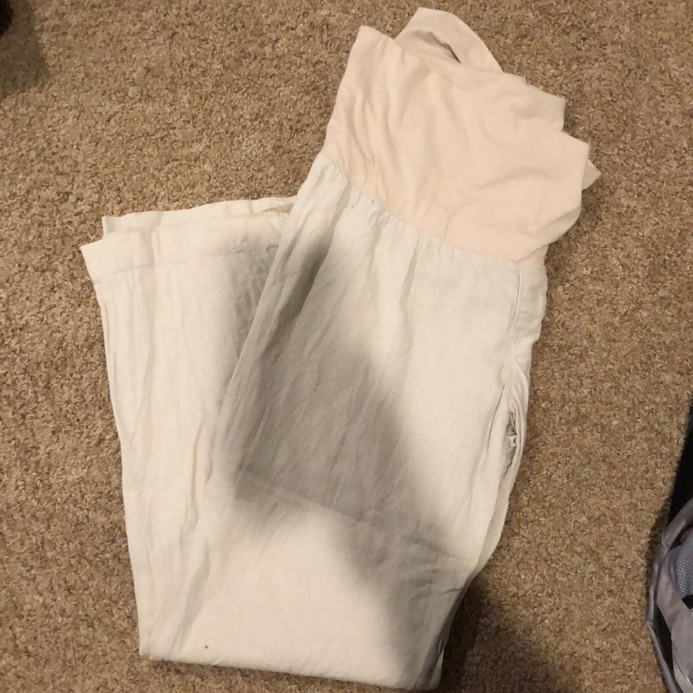 Old Navy Linen Maternity Pants